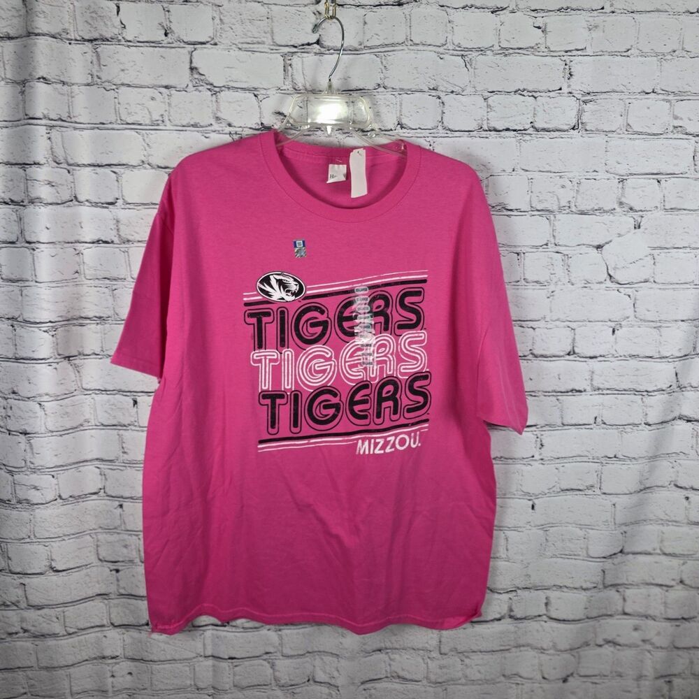 Mizzou Tigers Women’s XL Pink Graphic T-Shirt